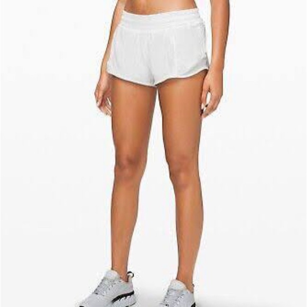 Women's White Athletic Shorts